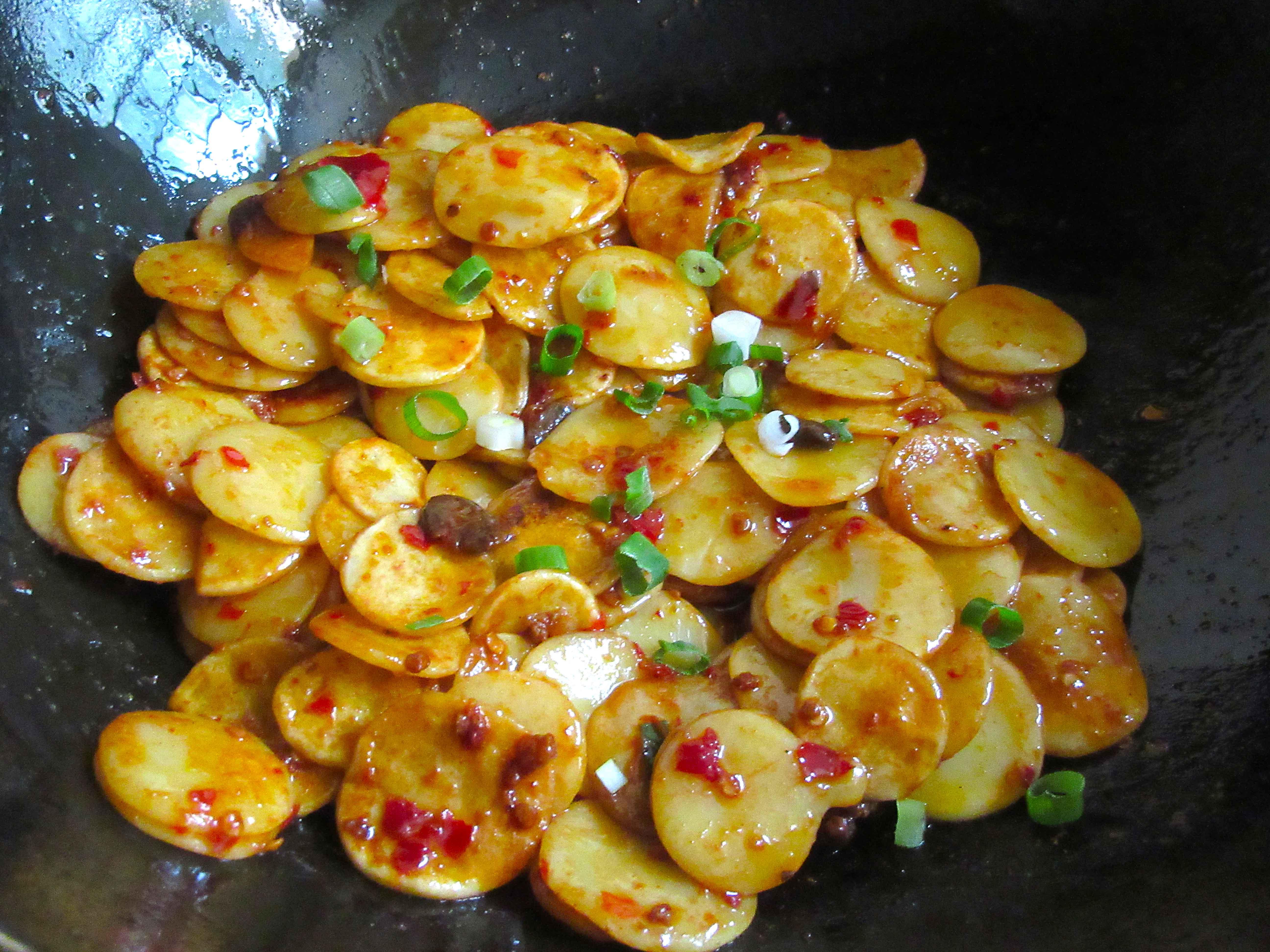 土豆绿豆饼的做法,土豆片绿豆饼