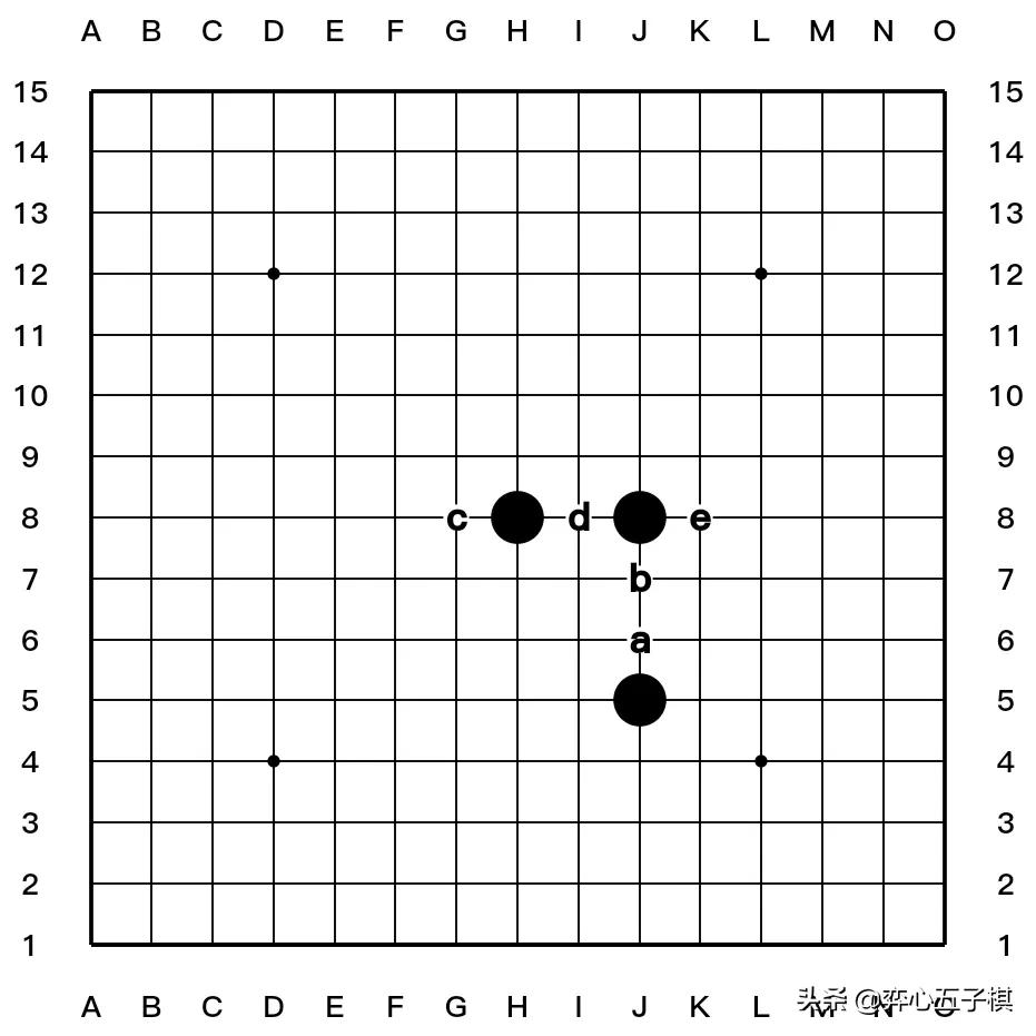 五子棋黑棋先下三子的玩法,五子棋大师必胜的玩法