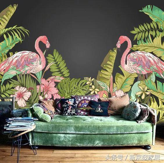 植物花卉墙绘简单又漂亮,有意思的简单墙绘