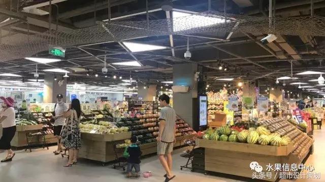 水果店水果陈列摆放销售技巧,20方长方形水果店铺陈列设计