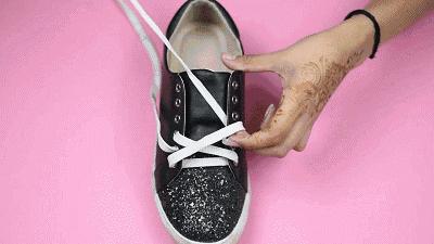 adidas贝壳头鞋带不打结系法,运动鞋鞋带系法教程男板鞋免打结