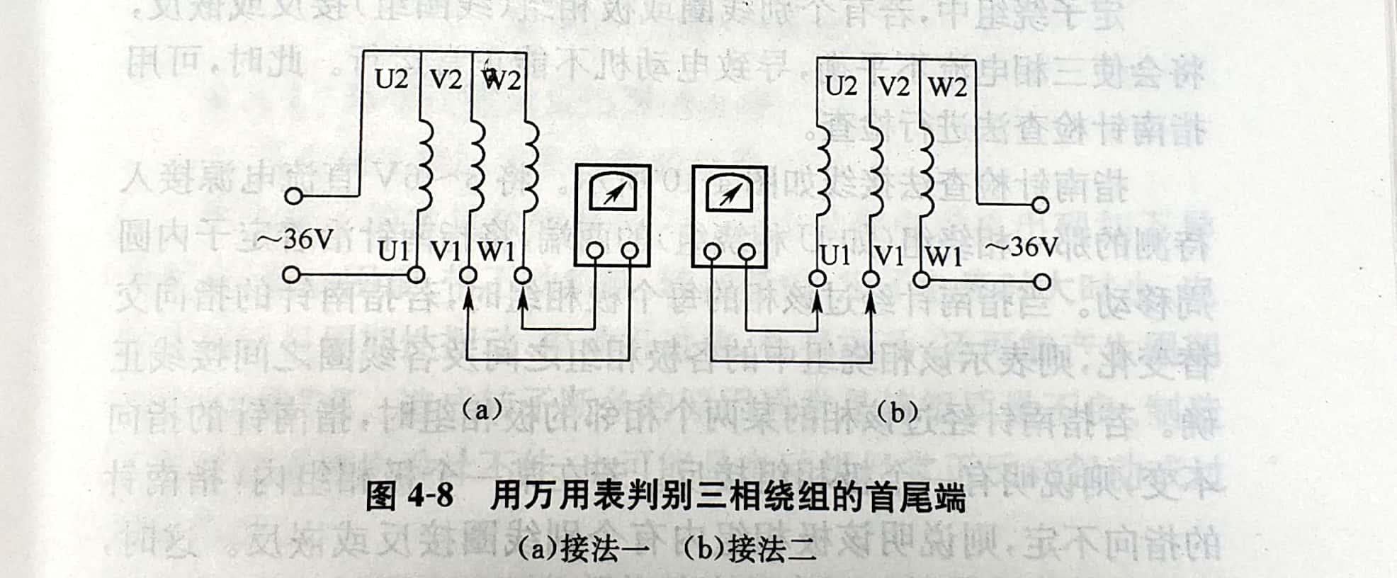 判断3相绕组首尾端的方法,电机怎么测绕组的首尾端