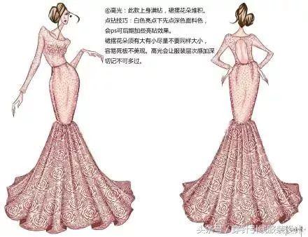 手绘服装100种画法,时装画手绘表现技法教程简单