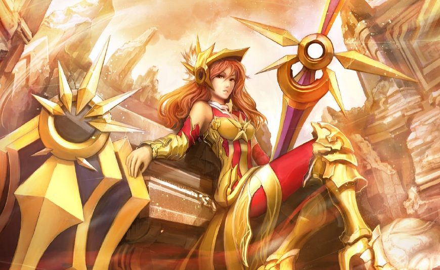 英雄联盟蕾欧娜水晶圣骑,曙光女神蕾欧娜