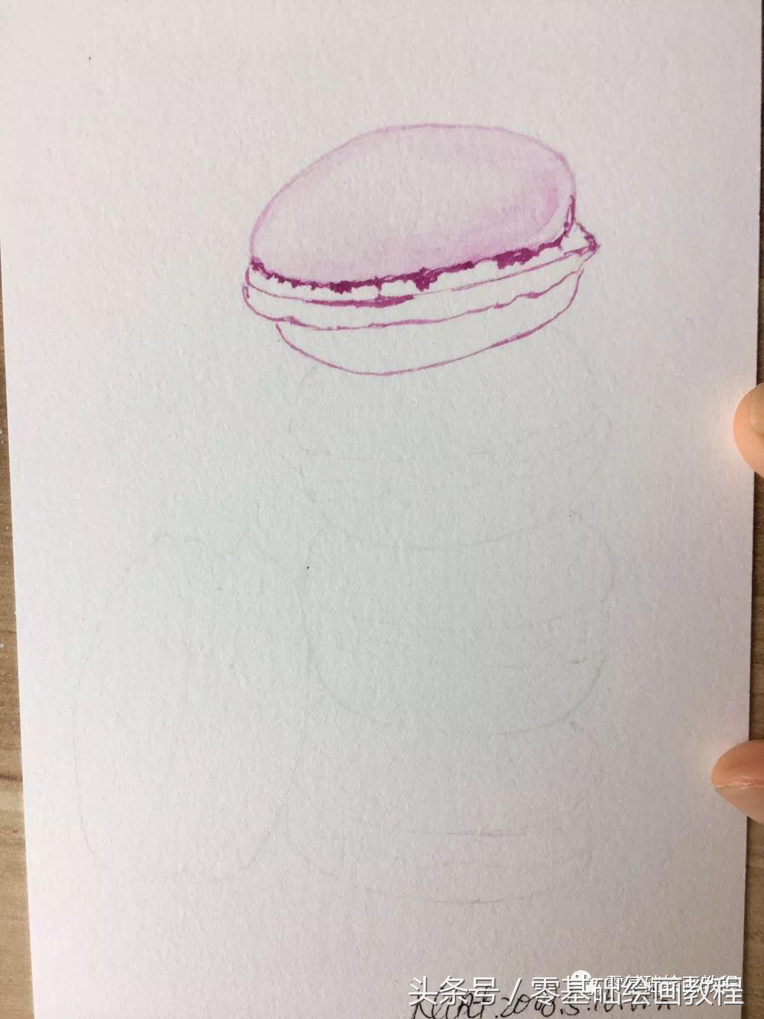 蓝色妖姬丙烯水彩画教程,萌新可以画的水彩教程