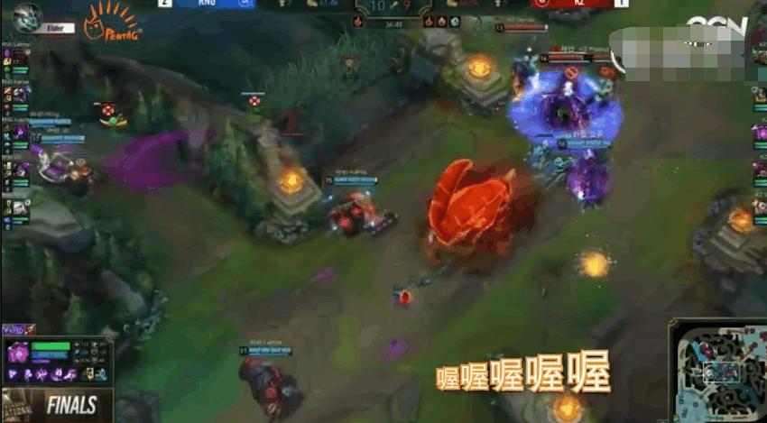 rng翻盘韩国队,rngkz最后一波解说