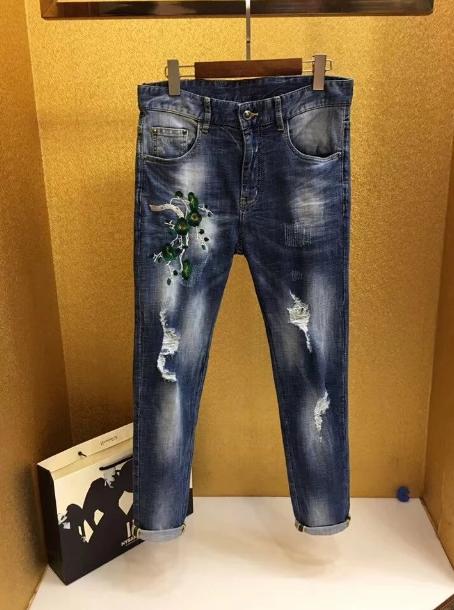 杜嘉班纳牛仔裤黑色修身,杜嘉班纳2020款休闲裤