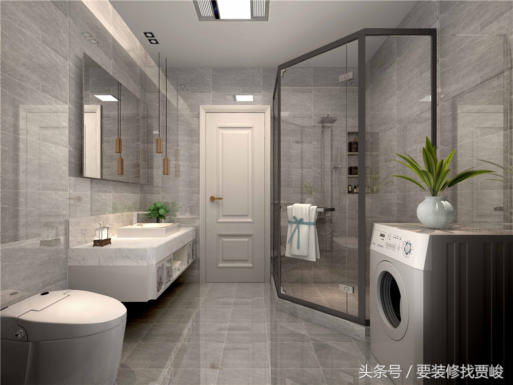 两室两厅一厨一卫的85平法兰香颂港式风格效果图展示——林凤装饰