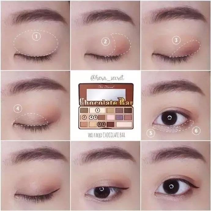 excel眼影画法新手,3ce肉桂眼影画法新手教程