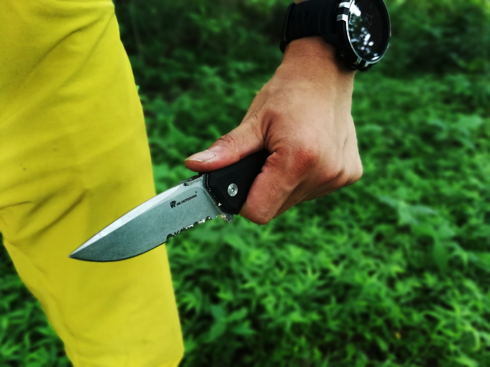 汉道洛克折叠刀钛合金版,汉道洛克刀镂空手柄好吗