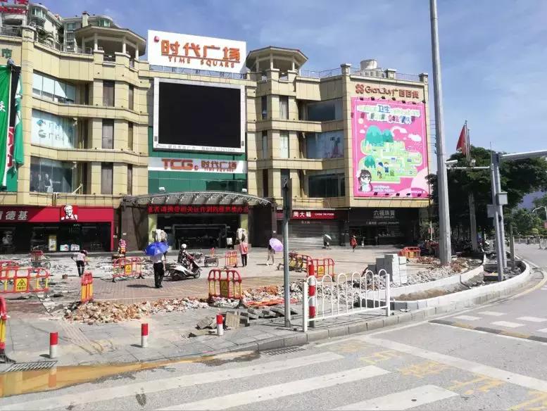 肇庆广百时代广场建设时间,广百广场门口建设