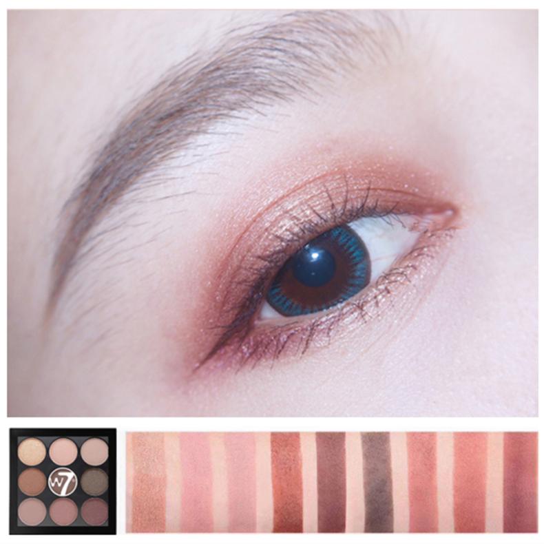 大地色眼影画法教程新手,九色眼影盘新手眼妆教程