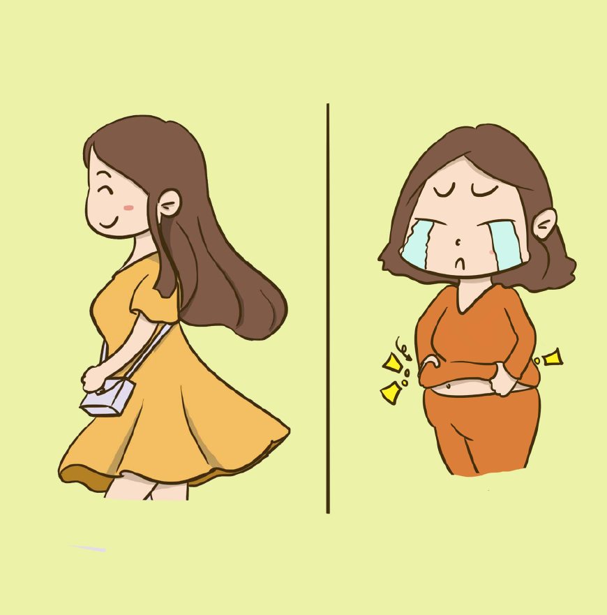 当妈前后的对比令人心酸,90后姑娘当妈前后对比