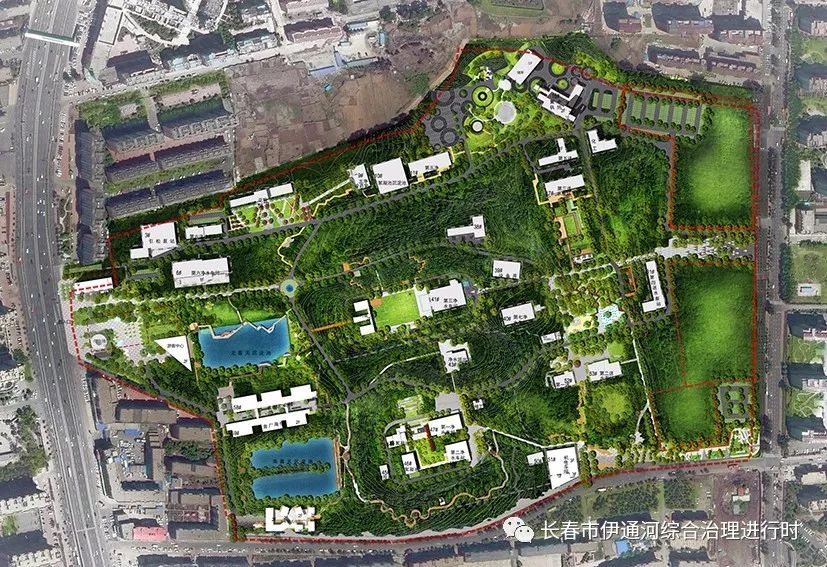 长春网红水上公园,长春水文化生态园水波楼