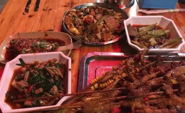 重庆北碚美食小吃一条街,重庆美食合集视频素材