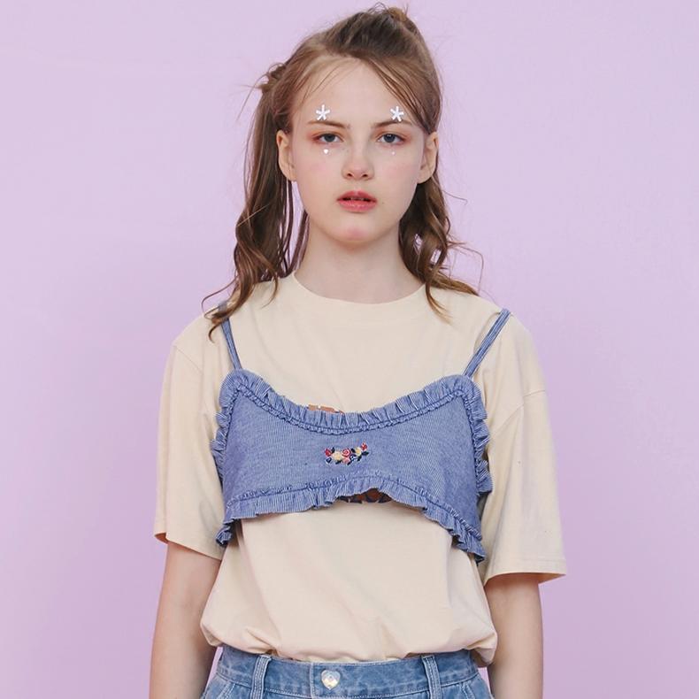 可外穿内衣个性带扣子,可外穿内衣