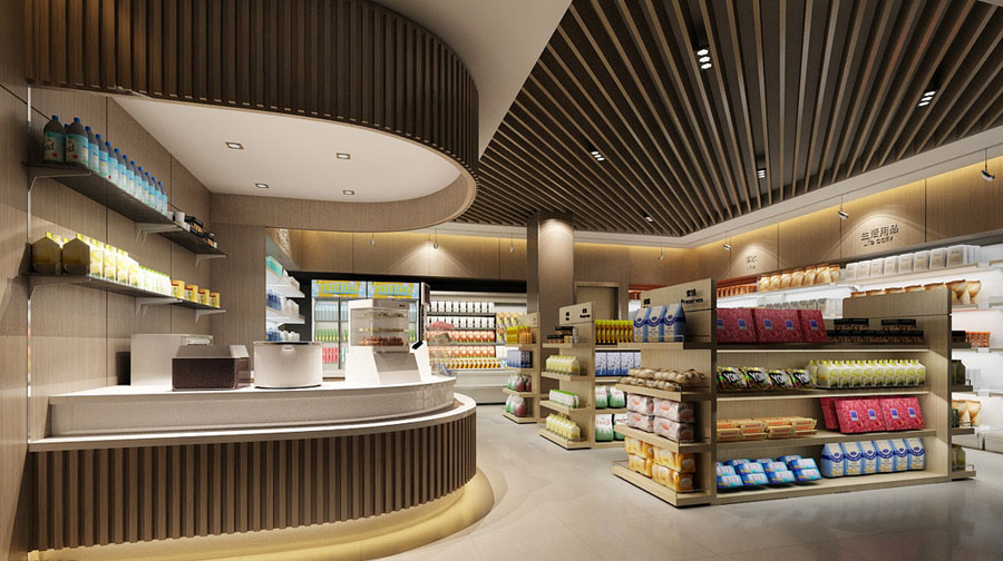 超市商店橱窗设计效果图,超市设计效果视频