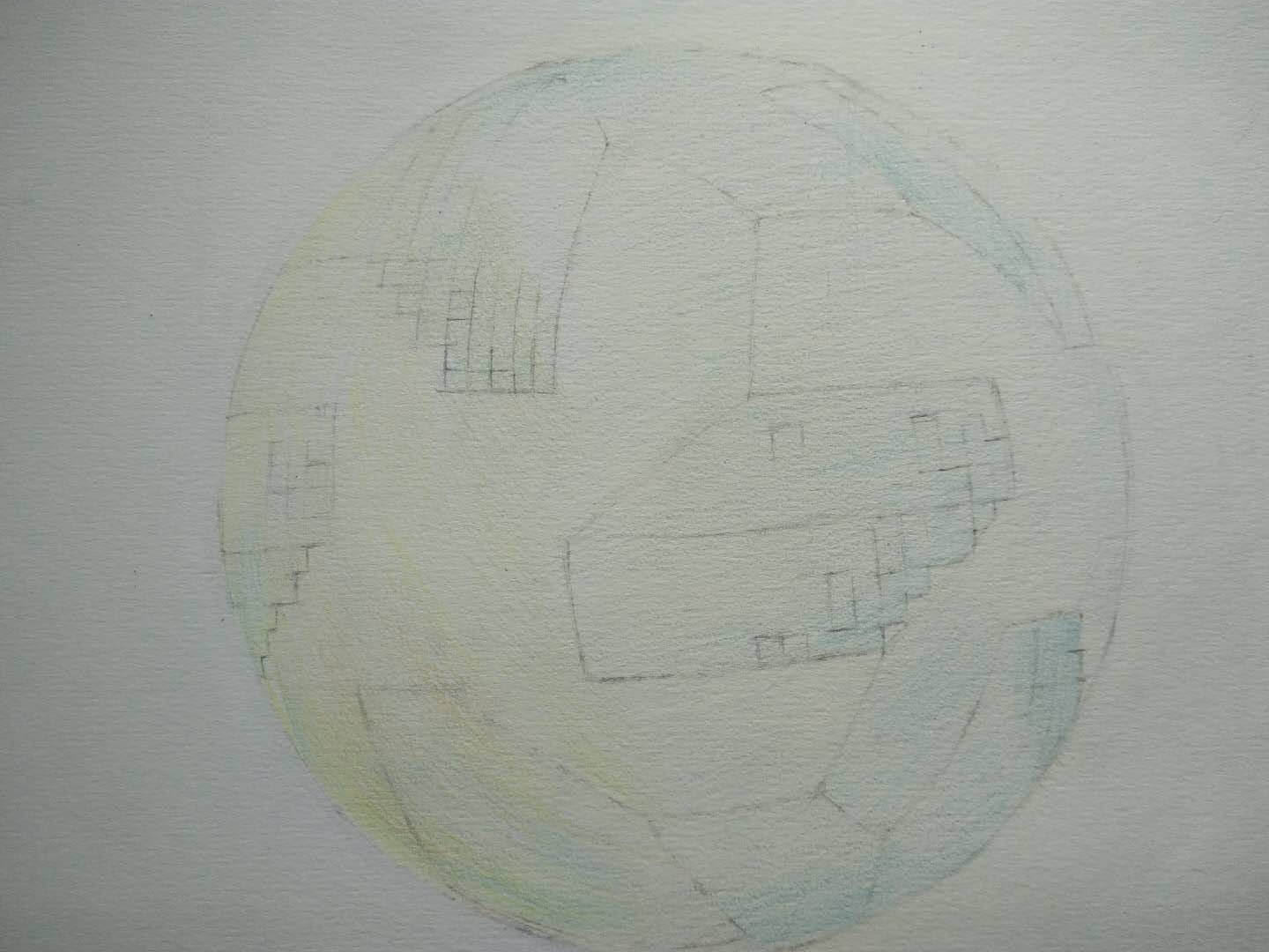 彩铅画花卉作品比赛教程,足球彩铅