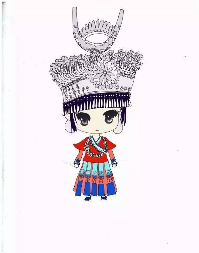 当代国画家徐鹤极简中国风,徐鹤可爱插画图片大全