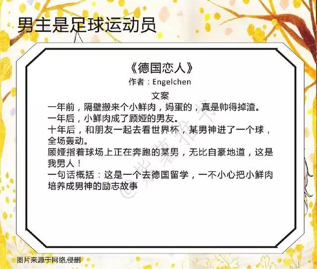 关于男主是足球球员的小说,男主是足球运动员的言情小说