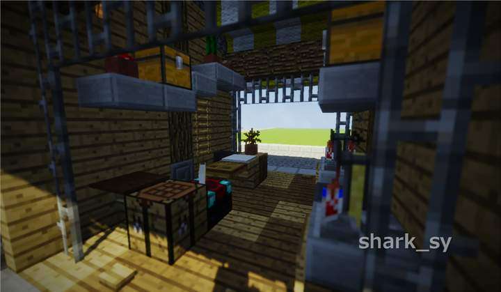 我的世界装饰工艺店铺教程,我的世界小摊店铺建筑教程