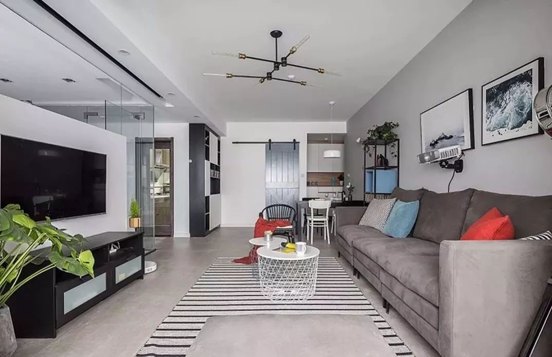 电视背景墙茶几电视柜搭配,现代简约客厅沙发茶几电视柜搭配