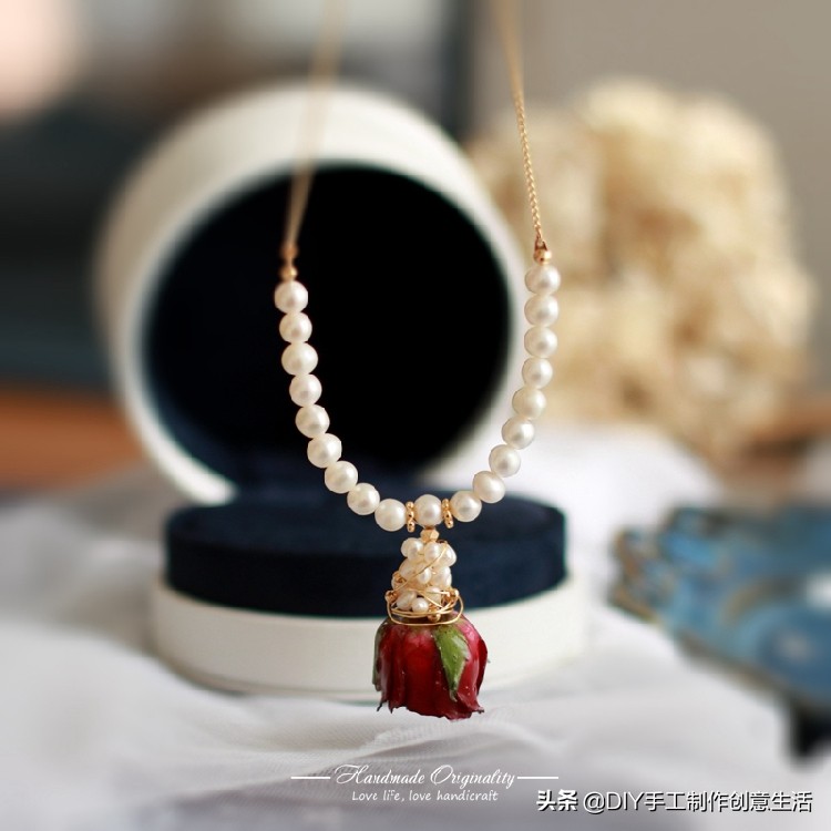 永生花首饰手工diy制作,制作永生花首饰