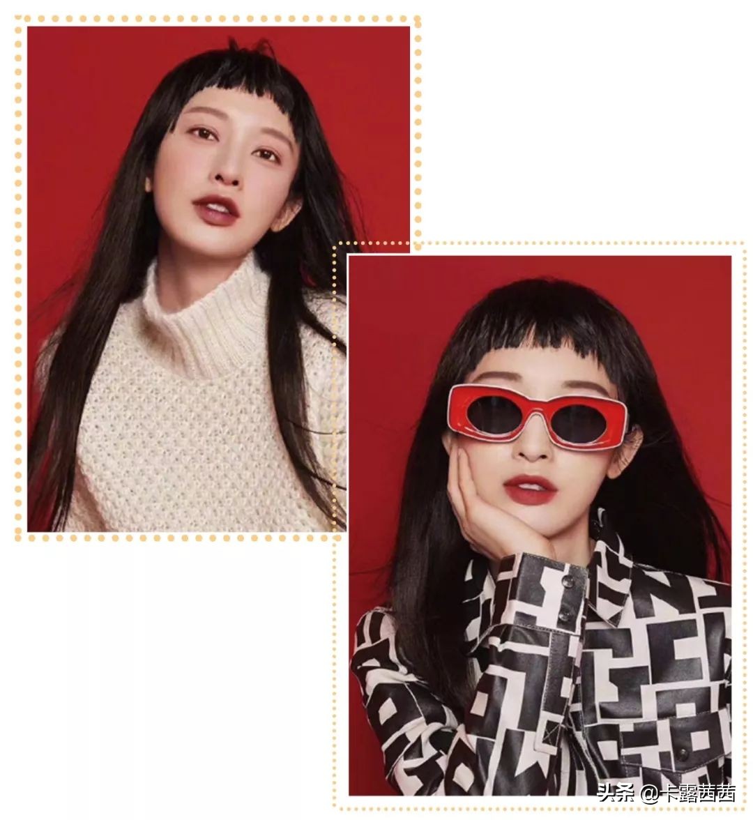 显脸小的刘海不论脸型学生党,适合所有脸型的刘海显脸小