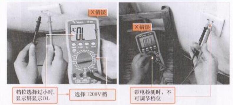 指针钳式电流电压万用表使用方法,万用表测电压电流的方法附图详解