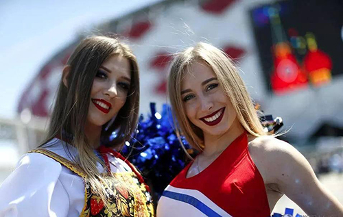 世界杯看台女生,世界杯看台女性