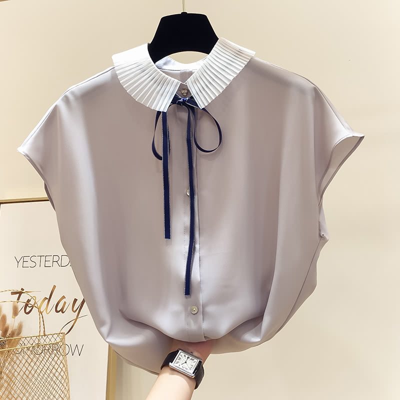 女休闲时尚今年最火的雪纺衫,一塌糊涂的雪纺衫