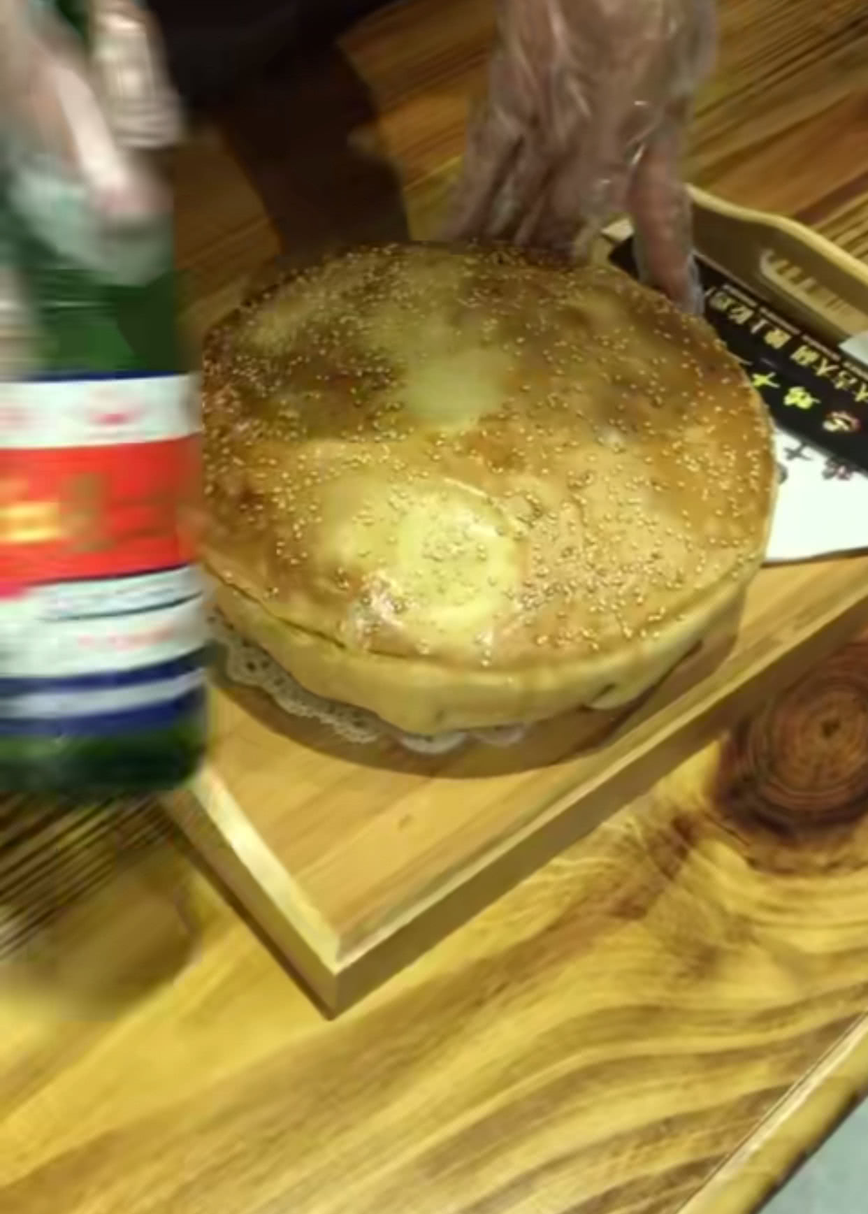 吃到超大蛋挞,超大法式蛋挞