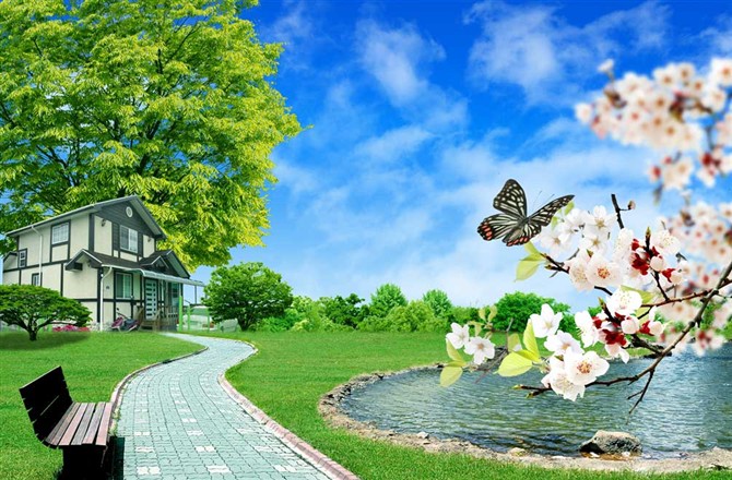 古诗词名句春夏秋冬山水,描写山水日月的古诗句有哪些