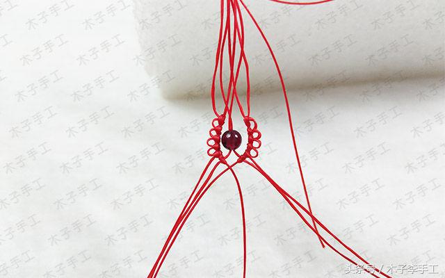红绳戒指编法简单大气,红绳蝴蝶戒指编法教程