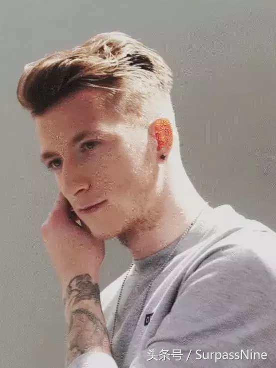 复古油头发型男,足球球星发型油头