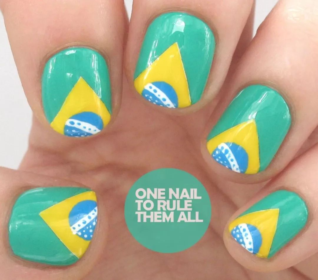 世界杯款美甲,2020盘点抖音最火3款美甲