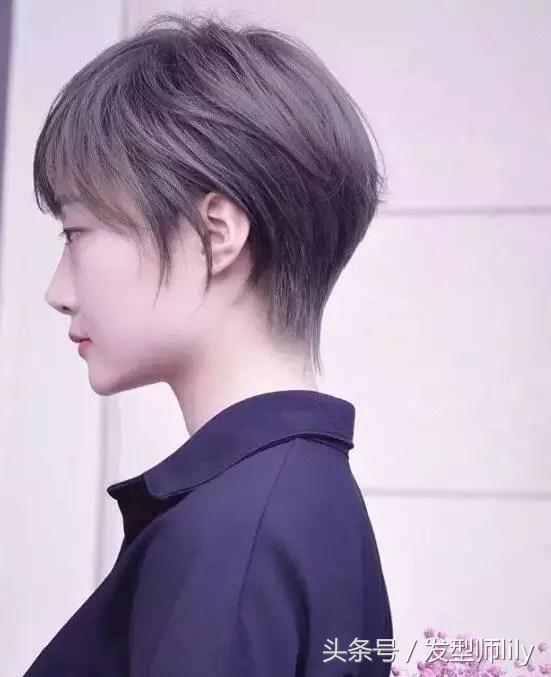 五款短发烫型,超酷圆脸烫的短发