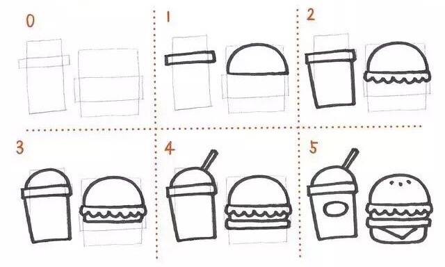 简单简笔画7-9岁,简单易学的100幅简笔画有教程