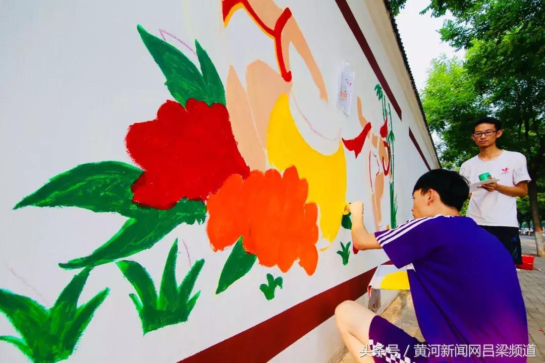 手绘墙孝义,书香气息的手绘墙