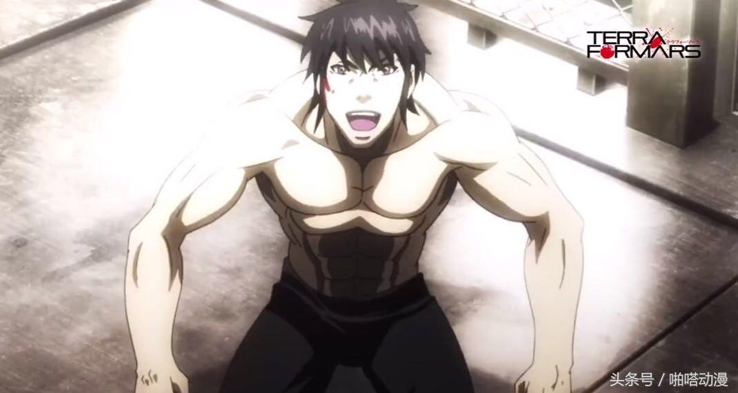 肌肉男肌肉生长过程3d动画,动漫肌肉男vs动漫肌肉男