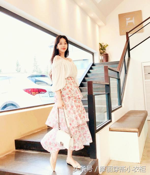 雪纺衫搭配半身裙的穿法,雪纺半身裙怎么搭配上衣夏季图片