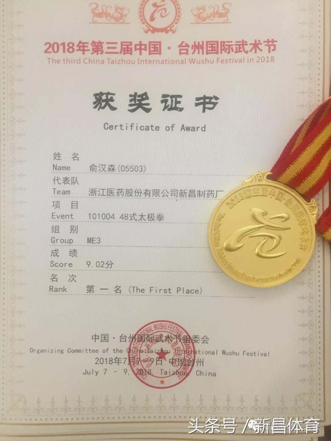 太极冠军中的冠军,太极队荣获金牌
