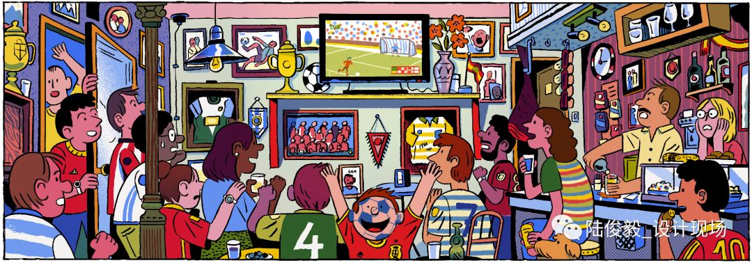 世界杯足球插画海报高清,世界杯主题手写画