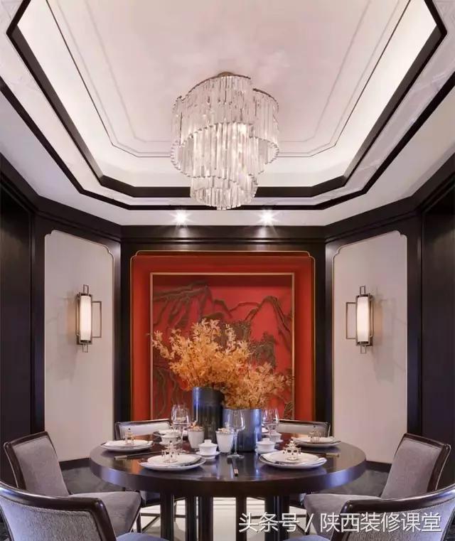 中式无主灯客厅吊顶效果图,80平客厅法式吊顶