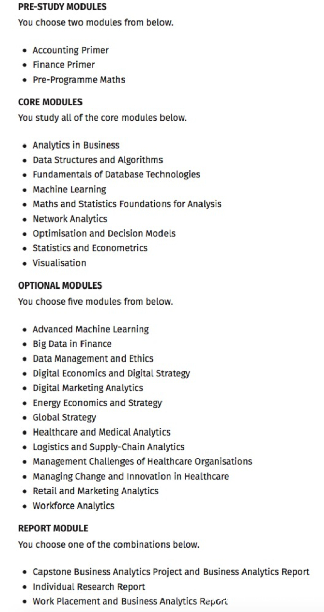 商业分析专业详细解析,全球商业分析专业排名