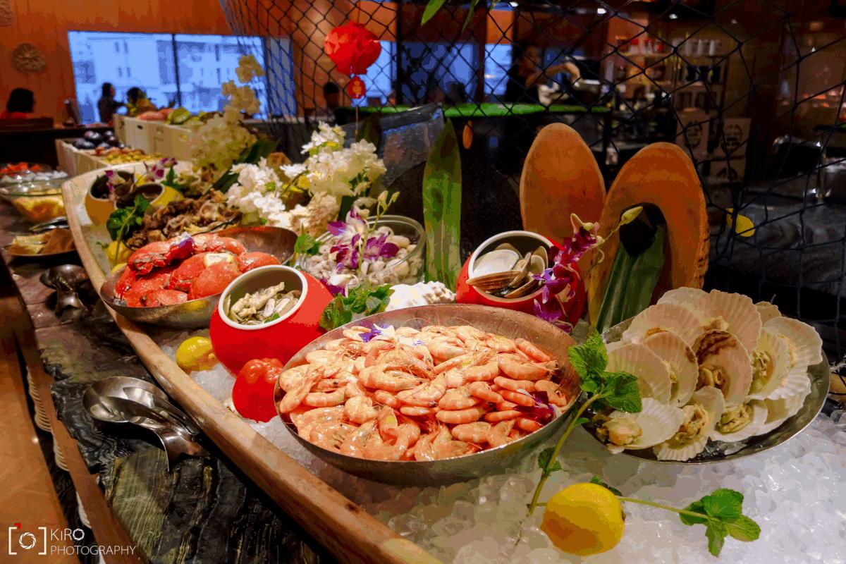 5星酒店自助餐视频,厦门磐基希尔顿酒店自助餐