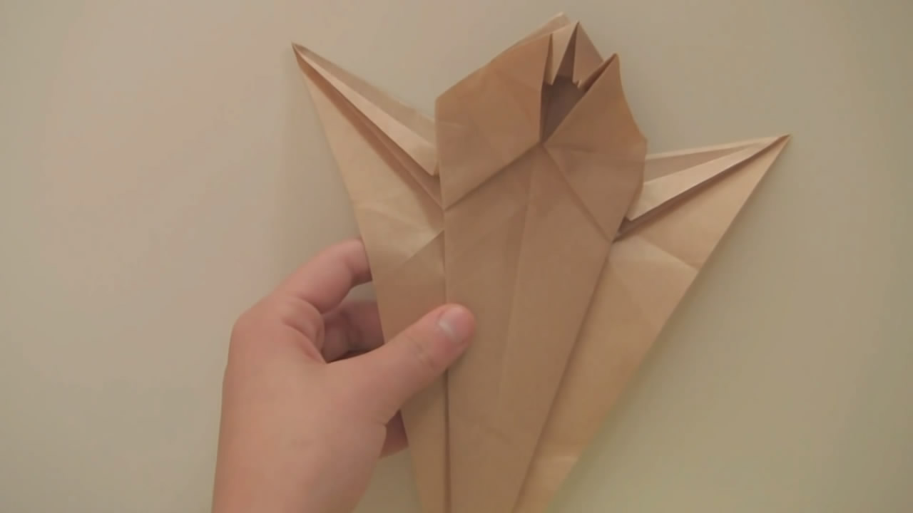 简单的折纸袋鼠,手工折纸简单袋鼠