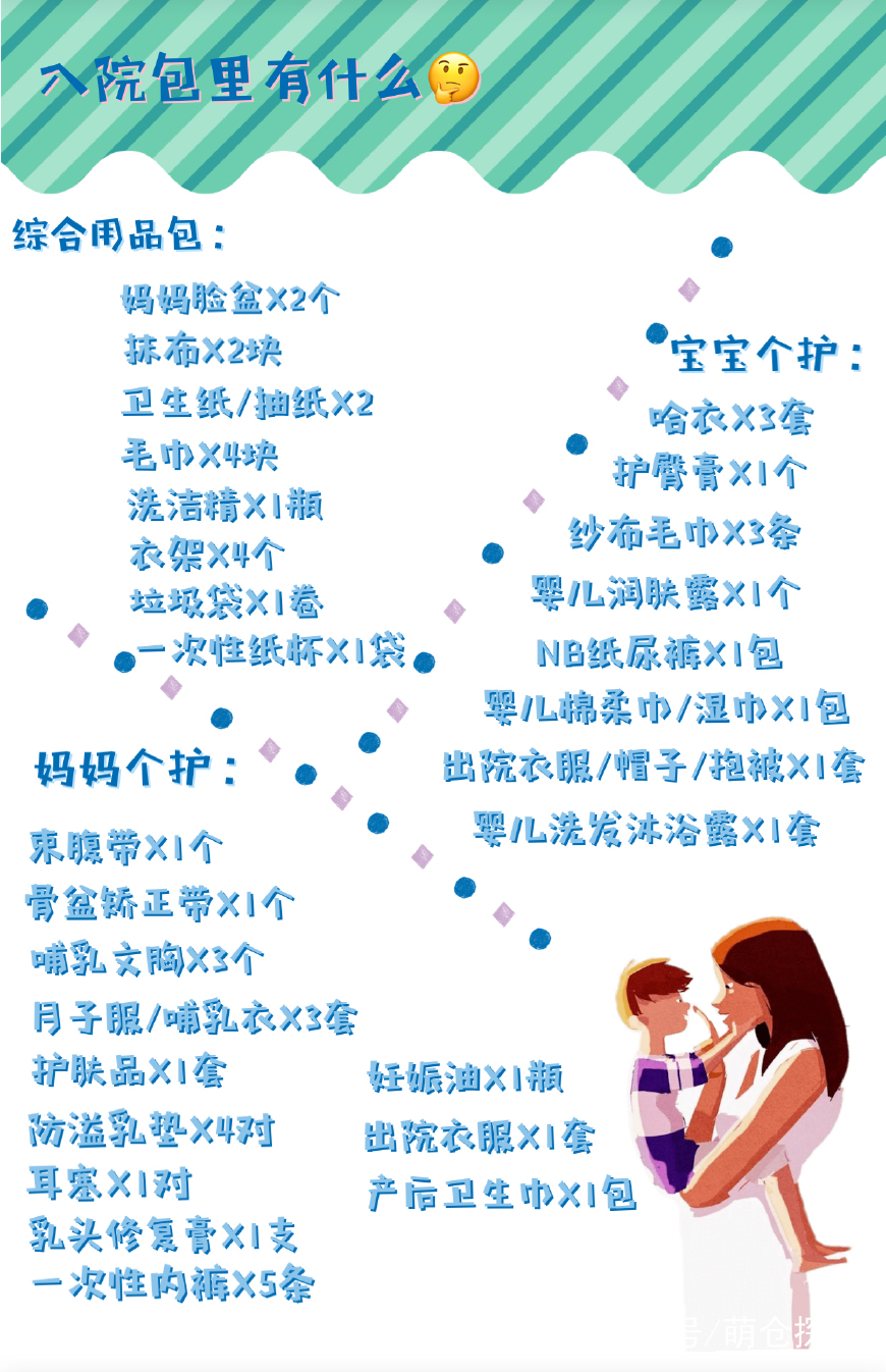 妇幼待产包入院证件,住院待产包里有啥
