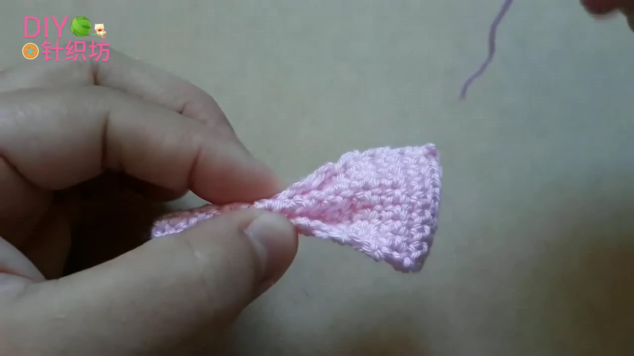 发卡钩织教程蝴蝶结,蝴蝶结发卡钩织教程