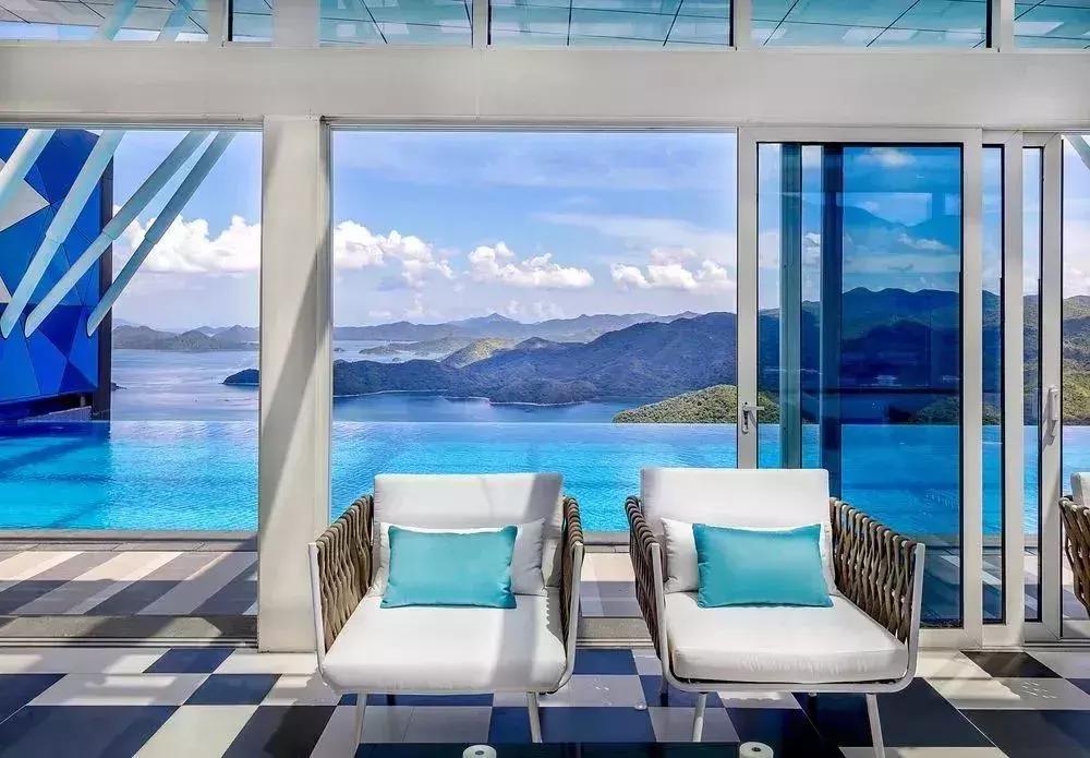 泰国网红星空泳池,无边网红泳池